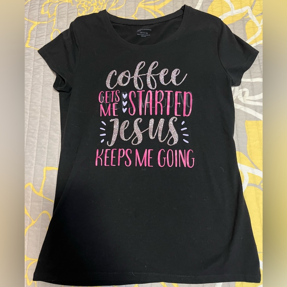 No Boundaries Black Tee with Pink and silver Text